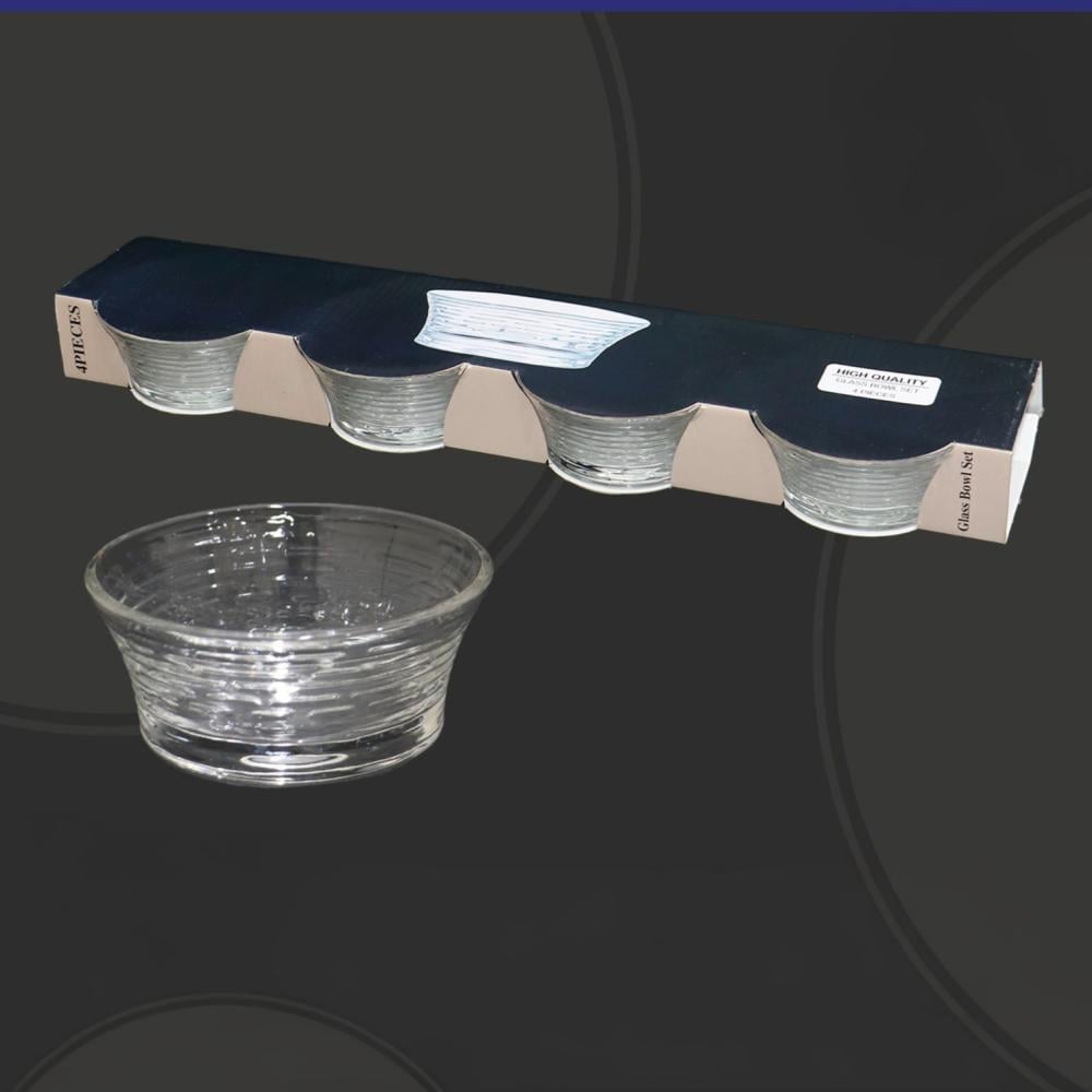 صحون تقديم زجاج صغيره 150مل 4 حبات