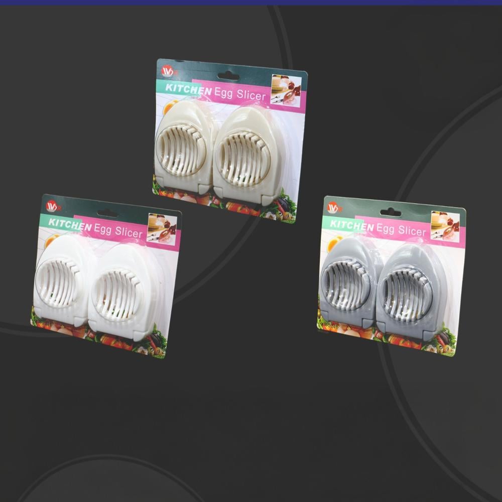 قطاعة بيض بلاستيك بعدة الوان