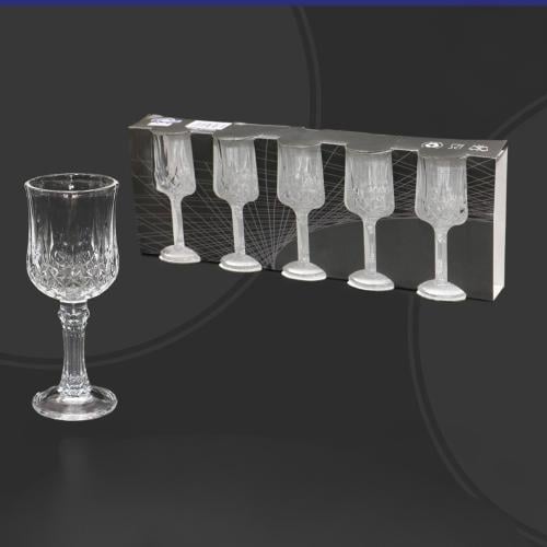 طقم كاسات ايسكريم زجاج 5 حبات