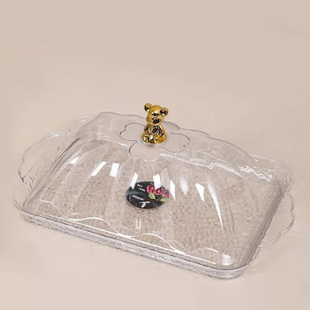 صحن تقديم بغطاء