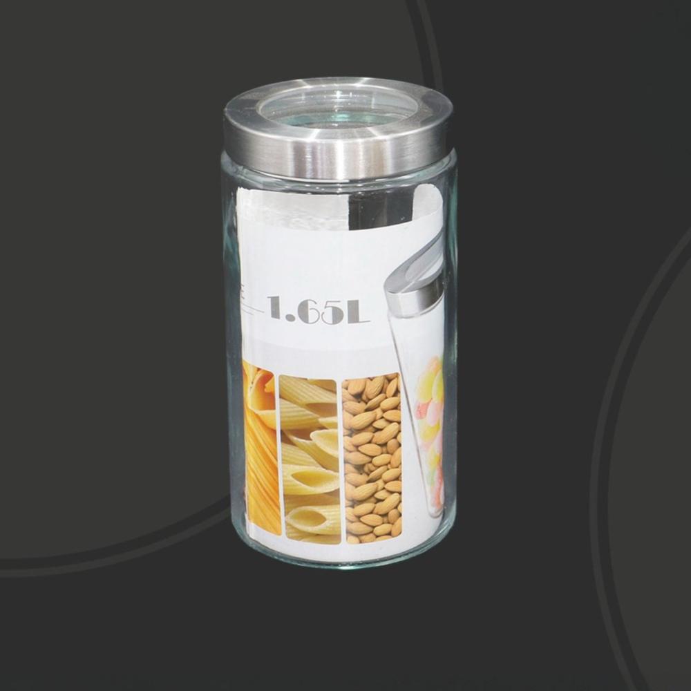 علبة زجاج بغطاء