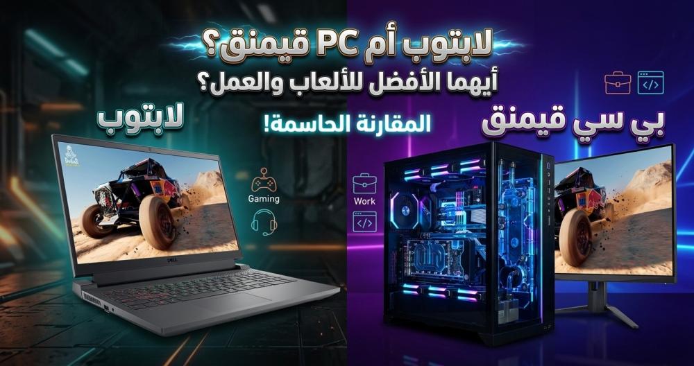 لابتوب أم PC قيمنق؟ أيهما الأفضل للألعاب والعمل؟