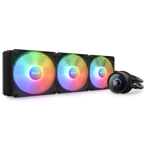 nzxt cpu cooler kraken 360mm rgb aio black