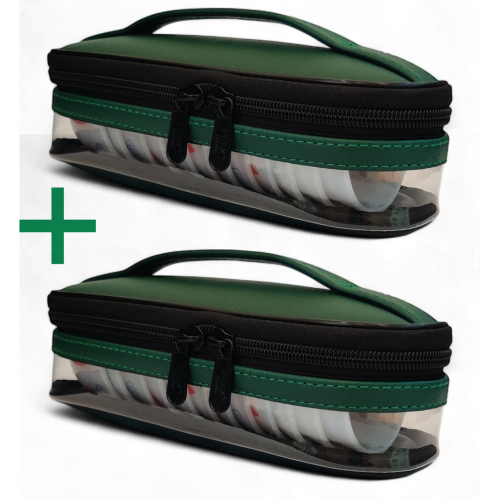 حبتين حافظة 12 فنجال أخضر ملكي