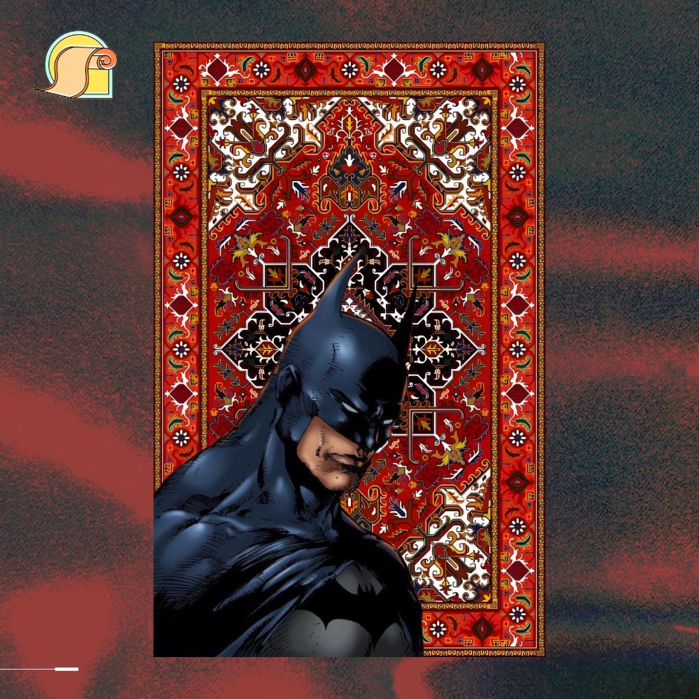 BATMAN×HOME ECONOMICS EXPERIMENT RUG Red 