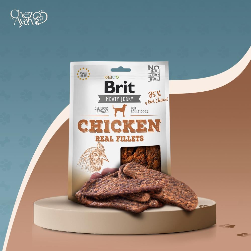 Brit Meaty Jerky chicken 80g