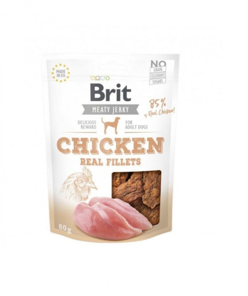 Brit Meaty Jerky chicken 80g