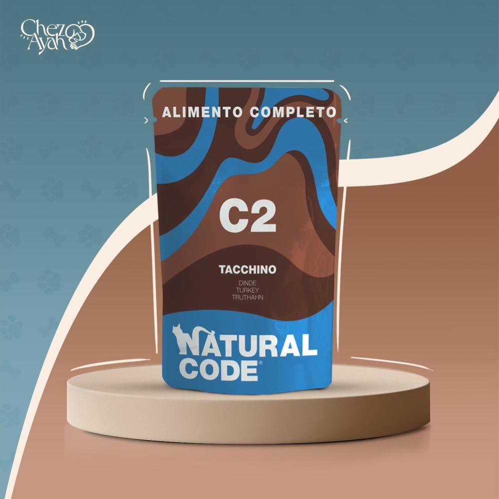 NATURAL CODE - CAT C2  TURKEY POUCH (70G)