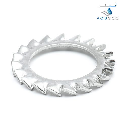 DIN6798 , Star Washer , External Serration , White...