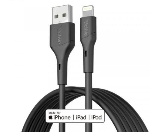 كيبل أكتيف ايفون USB 2 متر- أسود