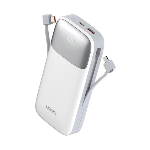 باور بانك LDNIO بسعة 20000mAh متعدد المنافذ مع كيا...