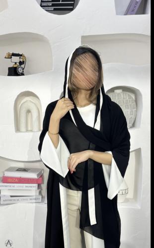 دبل فيس ابيض واسود كلوش
