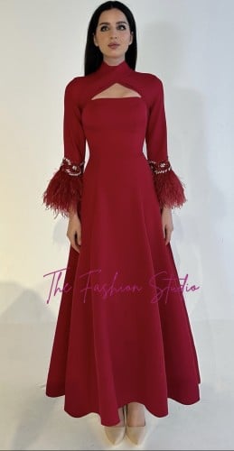 Amour Dress تسليم فوري - أحمر