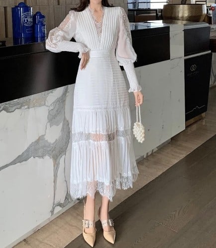 Off white lace dress