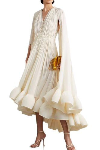 Ruffles Dress - Off white