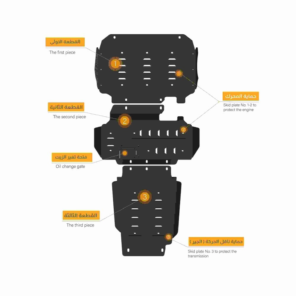 صاجة حماية فورد رينجر  حديد
