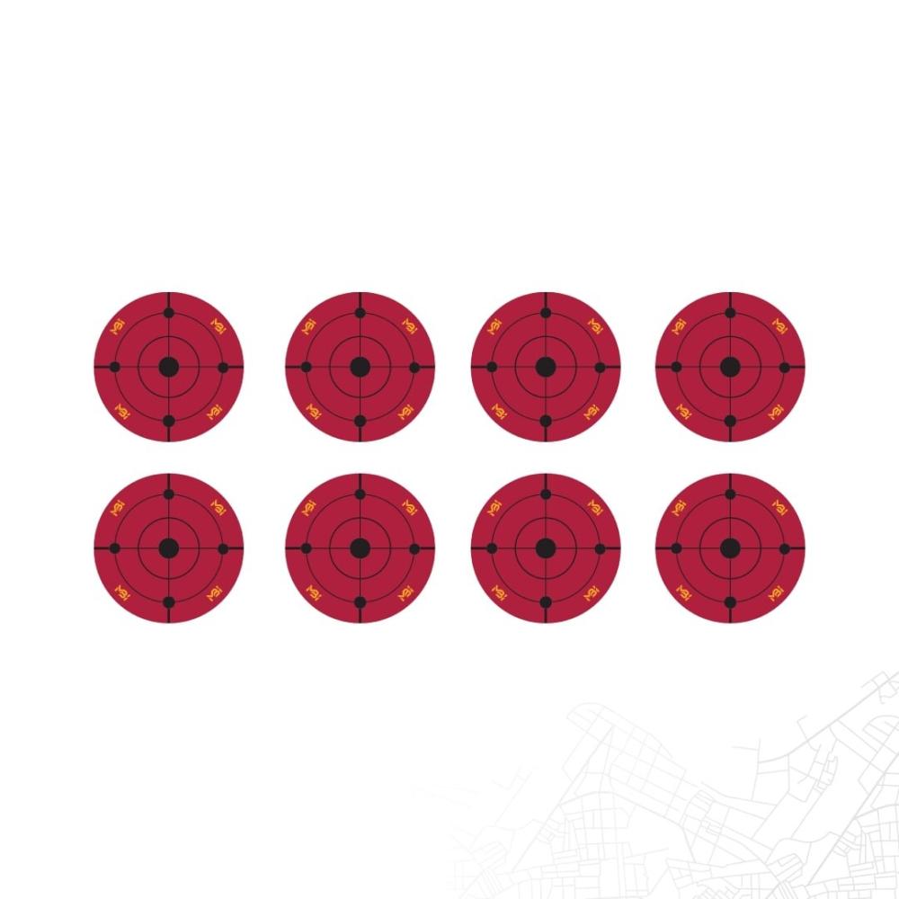 استيكرات إضافية لنياشين الرماية  عدد 8 قطع