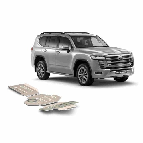 صاجة حماية لاندكروزر LC300 المنيوم Skid plate