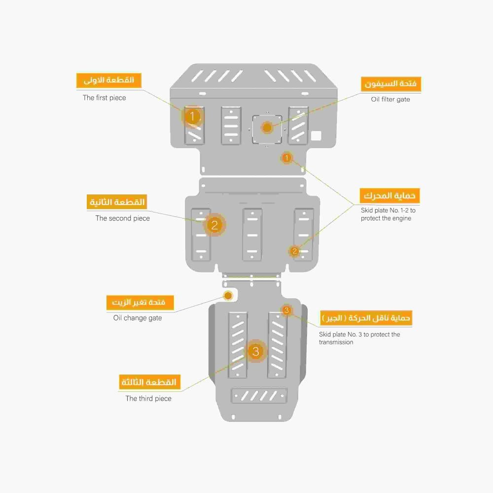 Ford Expedition Aluminum Skid Plates