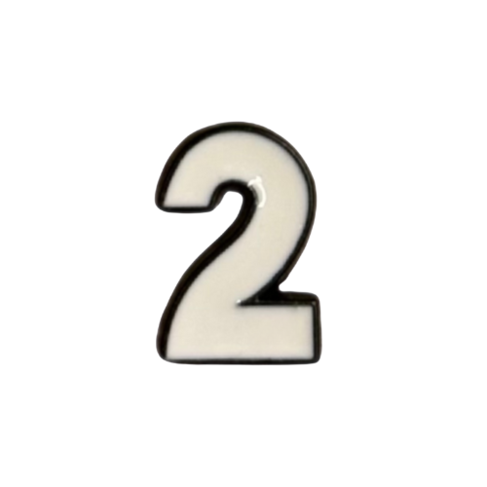 ملصق حديد رقم 2 (أثنين)