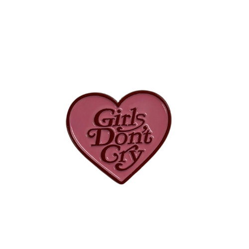 ملصق حديد عبارة: "Girls Don’t Cry" - "الفتيات لا ي...