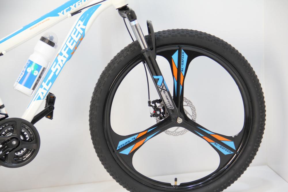 سيكل رياضي مقاس 24 إنش | دراجة هوائية بـ7 سرعات | دراجة جبلي رياضية مناسبة للطرق الوعرة والممهدة جنوط مراوح