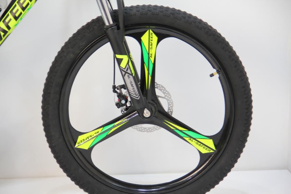 سيكل رياضي مقاس 24 إنش | دراجة هوائية بـ7 سرعات | دراجة جبلي رياضية مناسبة للطرق الوعرة والممهدة جنوط مراوح