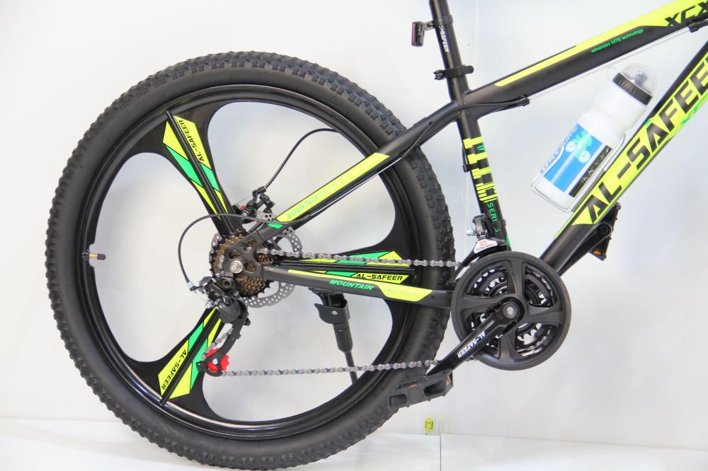 سيكل رياضي مقاس 24 إنش | دراجة هوائية بـ7 سرعات | دراجة جبلي رياضية مناسبة للطرق الوعرة والممهدة جنوط مراوح