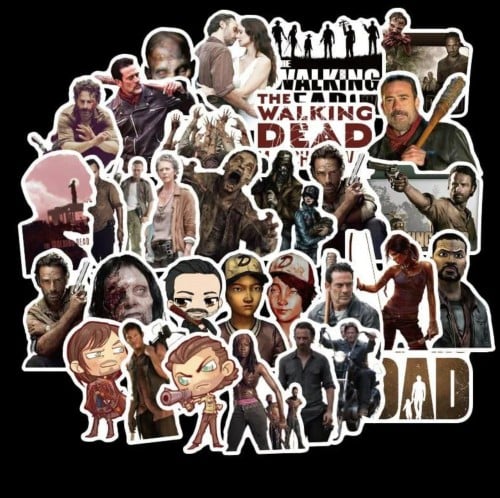 ملصقات متنوعة the walking dead