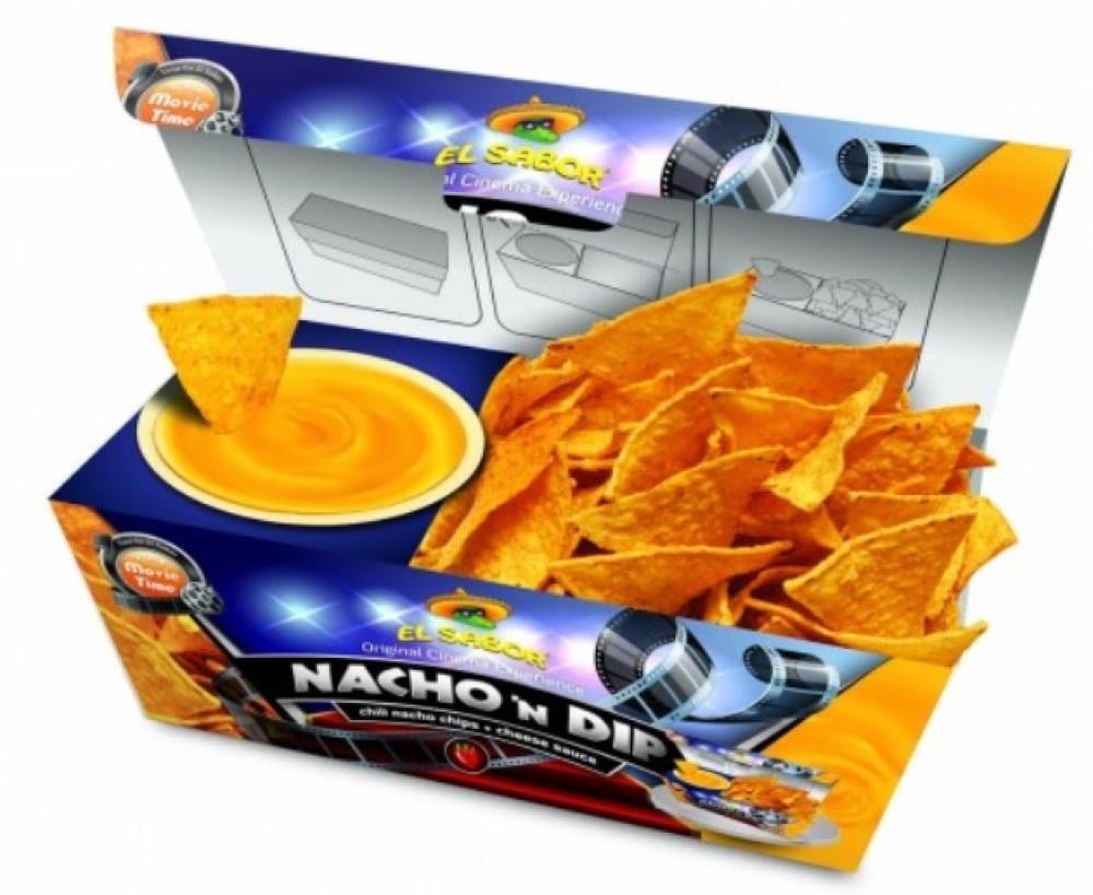 علبة ناتشوز السابور مع صوص كريمة نكهة الجبن - مستورد من اليونان