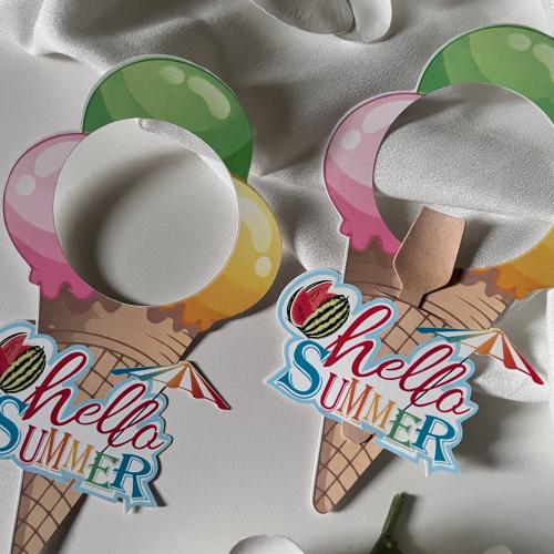 ثيم الاسكريم توزيعات الصيف