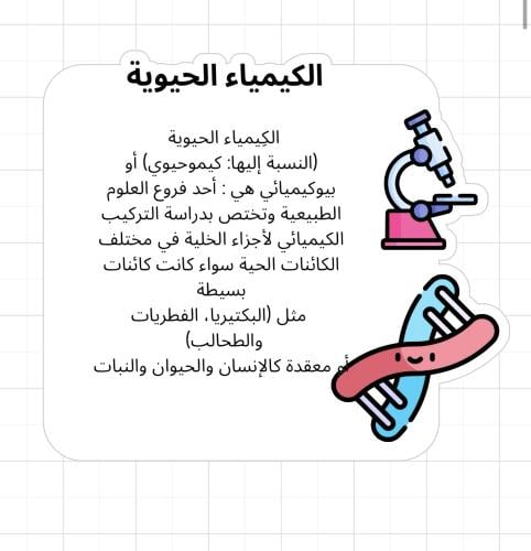 ثيم الكيمياء الحيوية جاهز للطباعة