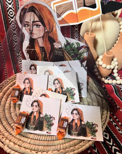 توزيعات سله شعبية مع حلاوة بقرة