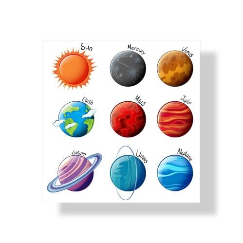 ملف المجموعة الشمسيه جاهزه للطباعة