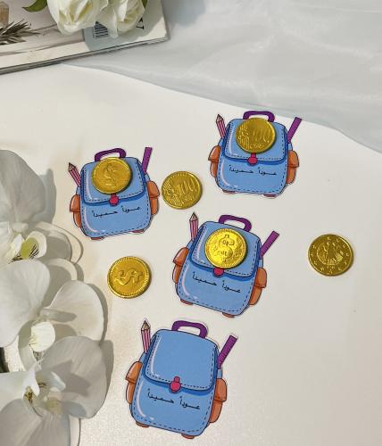 ثيم العودة للمدرسه مع شوكلاته ذهبية