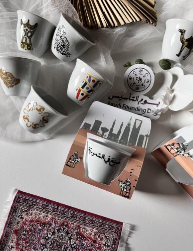 توزيعات فنجان ثيم التاسيس