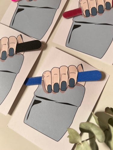 ثيم يد توزيعات مبرد الاظافر جاهز للطباعة