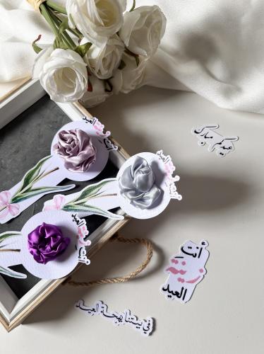 توزيعات ثيم زينة العيد مع  ربطة شعر