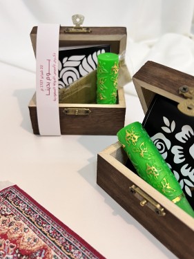 توزيعات التأسيس صندوق خشبي