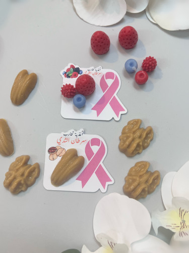 توزيعات شمع فواحة مع ثيم اكتوبر الوردي