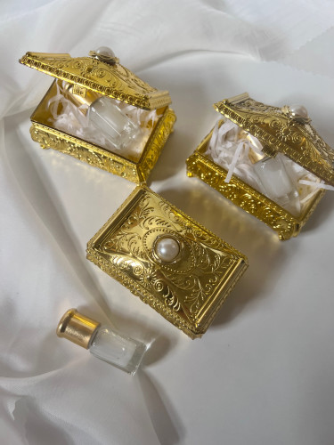 صندوق توزيعات ذهبي مع توله