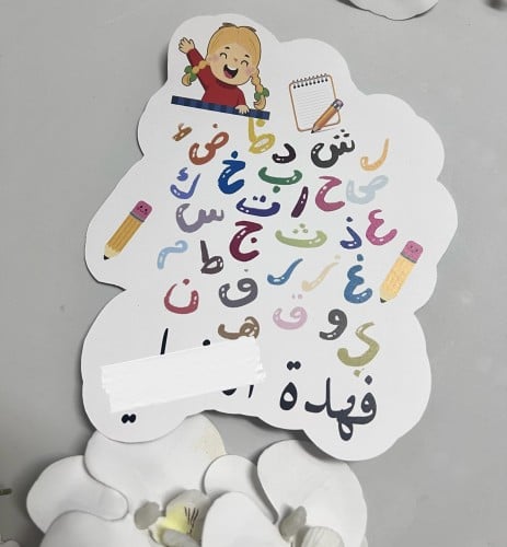 تغريسه حروف عربية بالاسم جاهزه للطباعة