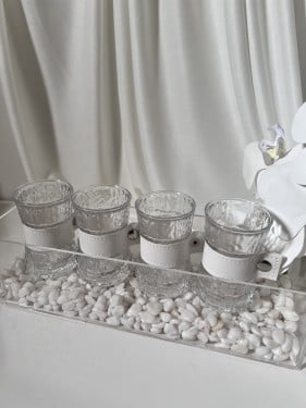 استاند توزيعات مع كاسات  4 حبات