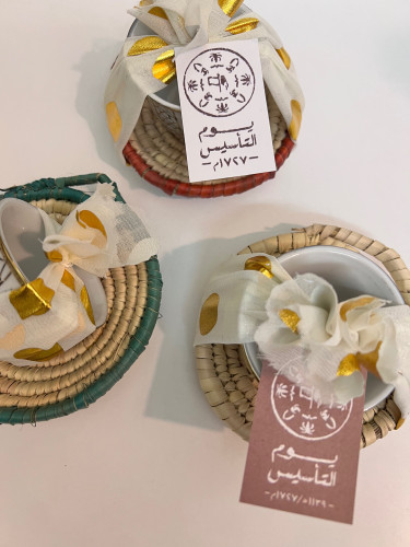 توزيعات فنجان شعبي مع ثيم