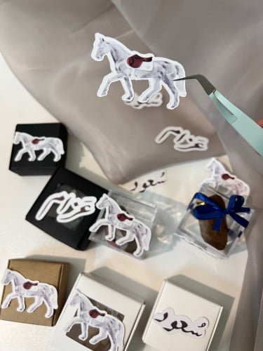 استكر اسماء تصميم حسب الطلب 12 حبة