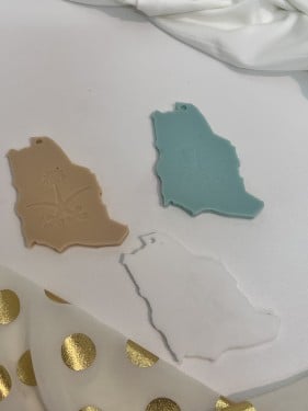 توزيعات يوم التأسيس شكل الخريطة