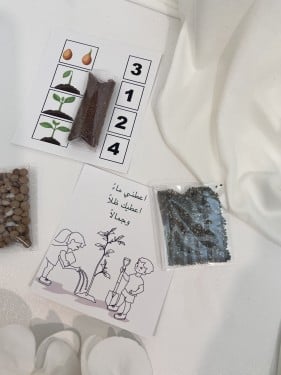 توزيعات ثيم اليوم العربي للبيئة مع بذور