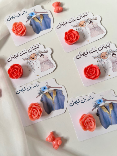 توزيعات شمع شكل ورد