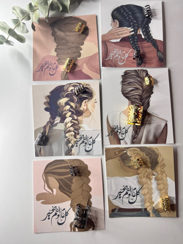 ثيم عيد مع اكسسوار حلقة شعر