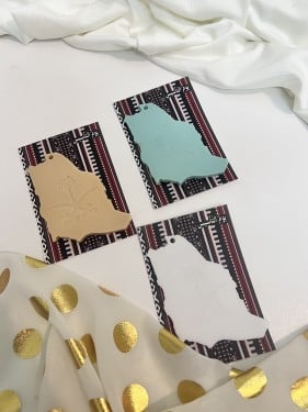 توزيعات يوم التأسيس شكل خريطة